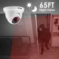 thumbnail image 6 of ZOSI 1080P 4 IN 1 CCTV Security Camera Home Outdoor, 2.0MP 1920TVL Hybrid TVI CVI AHD CVBS Security Surveillance Dome Camera, Weatherproof 80ft IR Day Night Vision, 6 of 9