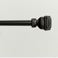 thumbnail image 3 of EXCLUSIVE HOME Napoleon 1" Curtain Rod and Coordinating Finial Set, Matte Bronze, Adjustable 36"-72", 3 of 8