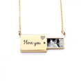 thumbnail image 1 of m  Animal Penguin Letter Envelope Necklace Pendant Jewelry, 1 of 3