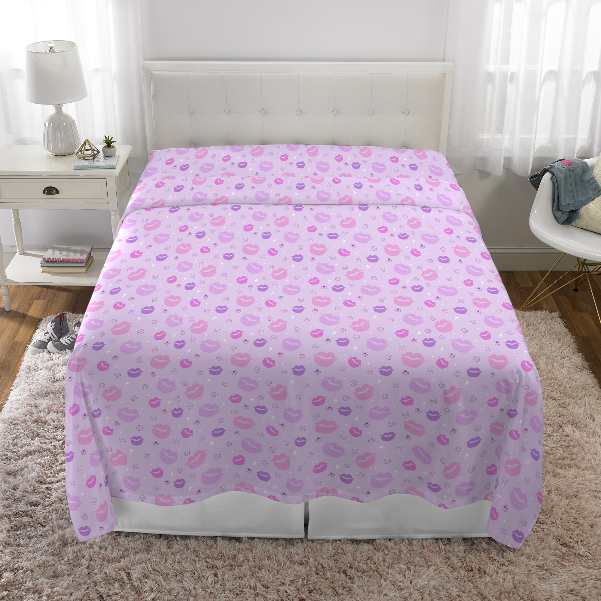Bratz Full Bed in a Bag, Comforter Sheets and Backpack, Purple