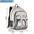 thumbnail image 2 of FORMRS Unisex School Backpack 17" Student Travel Bag with Laptop Compartment, Cute Puffin, 2 of 7