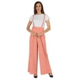 thumbnail image 1 of Bimba Stylish Solid Dungaree For Womens Adjustable Strap Loose Rayon Romper Pants, 1 of 6