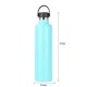 thumbnail image 3 of Frasco vaso botella de agua deportiva de acero inoxidable de 1L con hebilla de tapa de transporte, 3 of 9