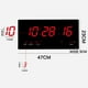 thumbnail image 4 of USB LED Reloj de Pared Digital Temperatura Humedad Pantalla Hogar Oficina Escritorio , E negro, 4 of 9