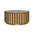 thumbnail image 5 of Marble Coffee Table with Gold Stainless Steel Base, 5 of 5