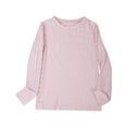 thumbnail image 6 of Jalioing Girls Long Sleeve Shirt Loose Comfy Crew Neck Casual Shirts Toddler Kids Soft Tunic Tops 3-14 Years, 6 of 7