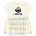 thumbnail image 3 of Inktastic I'm So Cute, I Must Be Colombian Sunflower Girls Baby Dress, 3 of 5