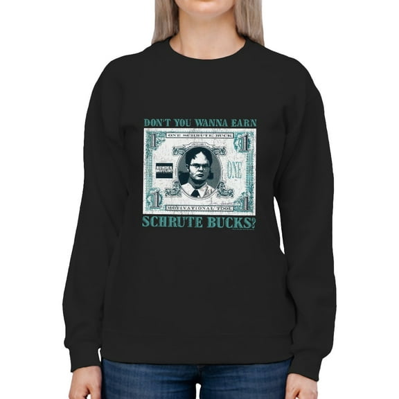 Wanna Earn Schrute Bucks? Sweatshirt Women The Office, Female 4X-Large