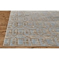 thumbnail image 7 of Carini Modern Metallic Geometric, Ice Blue/Taupe, 6ft-7in x 9ft-6in Area Rug, 7 of 7
