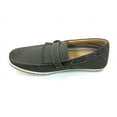 thumbnail image 3 of Polar Fox Mens Gray Slip on Casual Driving Boat Shoes Buckle Design Styled In Italy, 3 of 6