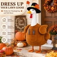 thumbnail image 6 of KuKeDi 2-Piece 23 inch Porch Goose Outfit, Thanksgiving Turkey Clothes for Goose Statue, 6 of 7