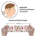 thumbnail image 6 of Balery Snowflakes Santa Claus Sports Headbands for Men,Moisture Wicking Workout Headband, Sweatband Headbands for Running,Cycling,Football, 6 of 9