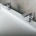thumbnail image 2 of DAX Solid Surface Rectangular Double Bowl Top Mount Bathroom Basin – Matte White – Modern Design, Durable & Easy to Clean – Elegant Double Sink, 2 of 5