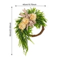 thumbnail image 6 of Dserhfy Artificial Hydrangea Wreath for Front Door 16 Inch Lifelike Floral Wreath with Burlap Bow for Door Wall Wedding Party Home Farmhouse Decoration, 6 of 8