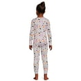 thumbnail image 3 of Wonder Nation Girls Halloween Long Sleeve Top and Pant Pajama Set, 2-Piece, Sizes 4-10, 3 of 5