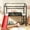 Black+Red, variant on Bellemave Twin Size Loft Bed with Slide, Metal House Loft Bed with Two-Sided Writable Chalkboard, Low Loft Beds Frame with Roof and Ladder, Ample Under-bed Space（White)