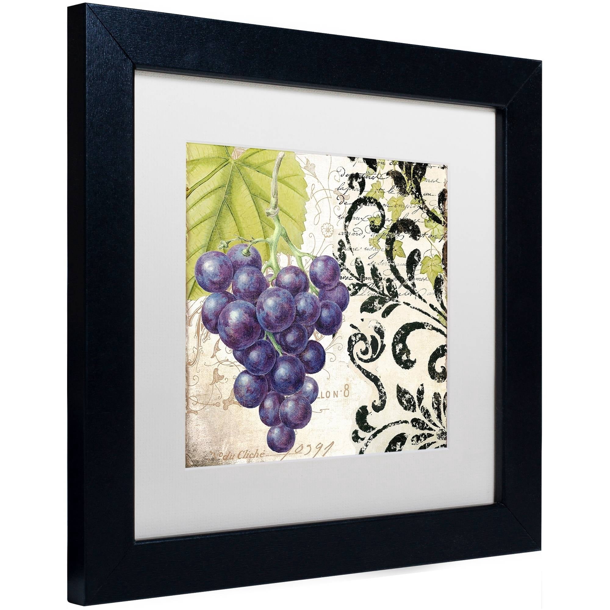 Trademark Fine Art "Les Fruits Jardin II" Canvas Art by Color Bakery White Matte, Black Frame