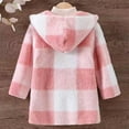 thumbnail image 6 of IVEYRTF Kids Boys Girls Plaid Double-Faced Fleece Hooded Coat Fall Winter Warm Windproof Casual Jacket Outerwear for Children 2-8 Years(Pink,5-6 Years), 6 of 6