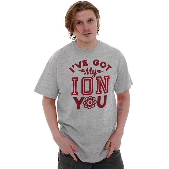 Funny Science Pun Nerdy Valentines Men's Graphic T Shirt Tees Brisco Brands S