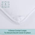 thumbnail image 6 of HOMBYS Oversized King Comforter 120x128 Lightweight Down Alternative Comforter for All Season,White Quilted Duvet Insert with 8 Corner Tabs Microfiber Comforter (White, Oversized King Plus 120"x128"), 6 of 7