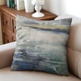 thumbnail image 4 of Stylish 2-Pack Cushion Cover: Grey & Blue Abstract Art Design, Super Soft Linen Material, Zippered, Modern Decorative, Perfect for Sofa & Couch, 20x20 Inches., 4 of 7