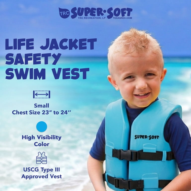 TRC Recreation Super Soft Child Life Jacket Vest, Medium, 2 Pack