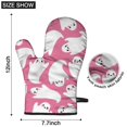 thumbnail image 6 of Cute Oven Mitts,Cute Ghost Halloween Pattern Oven Mitt 2-Pack Set,Kitchen Gloves for Oven,Heat Resistant Oven Mitts 7.7"x12", 6 of 7