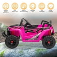 thumbnail image 3 of TOBBI 12V Kids Electric off-Road UTV Truck Car Battery Powered Ride on Toys for Girls with LED Headlights, Music, Horn, 3 of 13