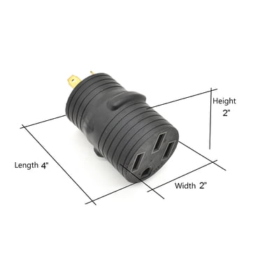 Superior Electric RVA1516 30 Amp Male NEMA TT-30P To 15 Amp Female NEMA 5-15R Adapter Plug