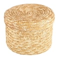 thumbnail image 3 of 30 Pcs/Set Handmade Straw Woven Storage Basket with Lid Snack Organizer Storage Box Laundry Baskets Rattan Storage, 3 of 7