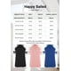 thumbnail image 5 of Camiseta tipo túnica Happy Sailed Summer a rayas con cuello en V para mujer, 5 of 5