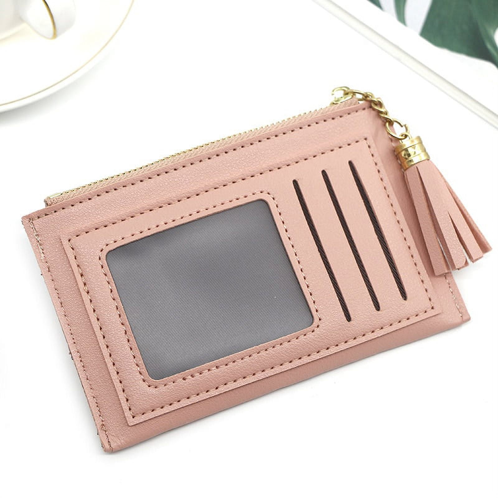 CoCopeaunts Mini Women Men Credit ID Card Holder PU Leather Hasp Fashion  Small Wallet Money Bag Case Coin Purse Clip Organizer 