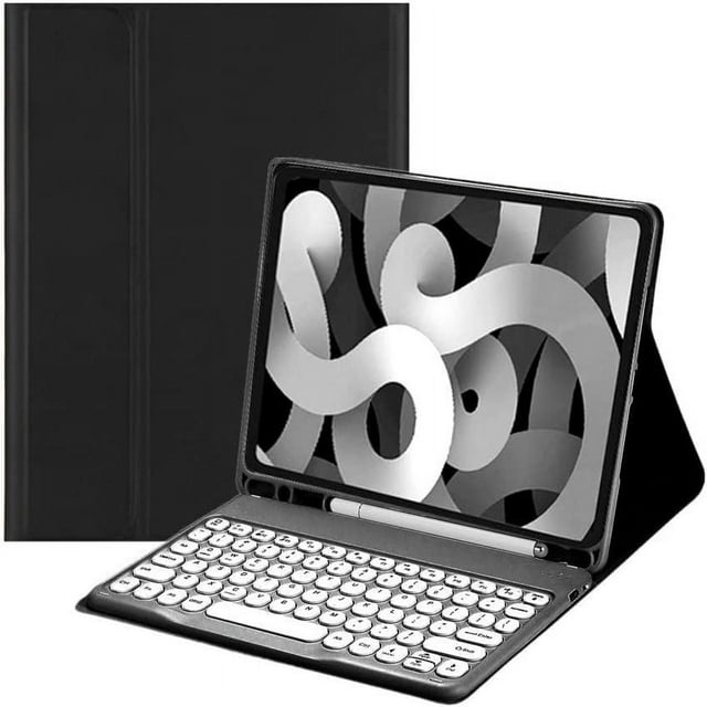 LNGOOR iPad 10th Generation 2022 10.9” Keyboard Case Cute Round Key Color Keyboard Wireless Detachable BT Keyboard Cover for iPad 10 10.9-inch