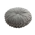 thumbnail image 1 of Coussin Rond en Velours Argent - Ensemble de 2, 1 of 4