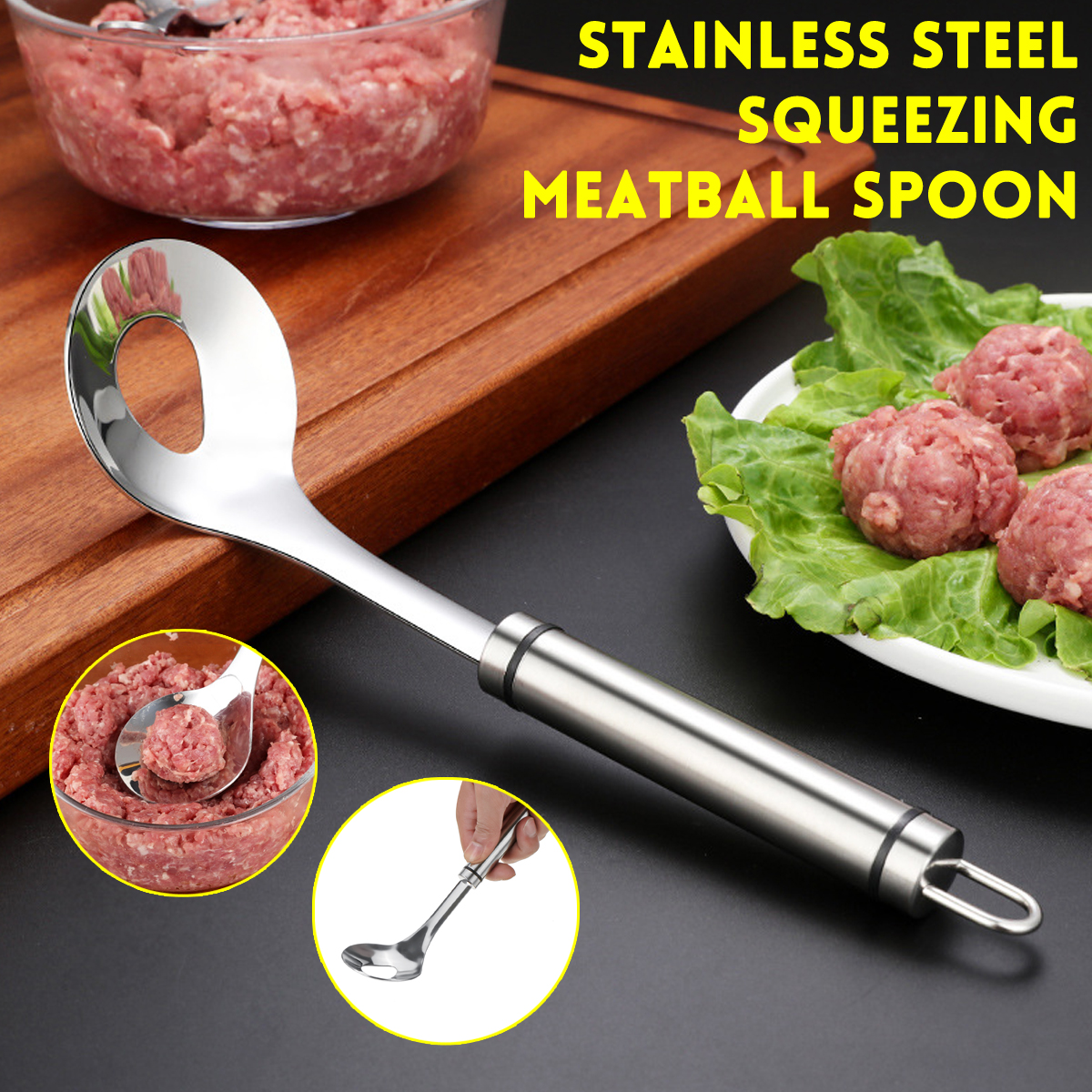 Meatball Maker Spoon Meat Baller Spoon Stainless Steel Meatballs
