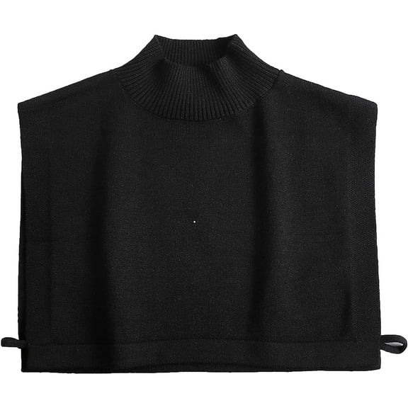 Zhengup Turtleneck Dickey Collar Knitted Half Top Mock Blouse Neck Warmer Half Sweater Fake Collar Detachable False Collar for Women