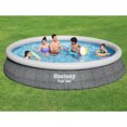 thumbnail image 3 of Bestway 57315E Fast Set 15' x 33" Inflatable Above Ground Pool with Filter Pump, Gray Rattan Print, 3 of 8