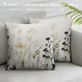 thumbnail image 3 of RUIYC  Throw Pillow Covers Flowers Modern Decorative Square Pillowcases, Style Cushion Covers for Living Room Bedroom Sofa Yard Indoors Home Decor, 3 of 5