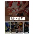 thumbnail image 4 of yeacher Men's Asymmetrical Basketball Compression Pants with Mesh Crotch, Patchwork Design, Grey, Size 2XL (21330#), 4 of 7