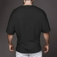 thumbnail image 5 of Big and Tall Shirts for Men Male Spring And Summer Short Sleeve Bottoming Shirt Solid Color Round Neck Loose Comfortable Large Size Top Classic T Shirts for Men Pocket T Multiple Pack Graphic 2XL, 5 of 6