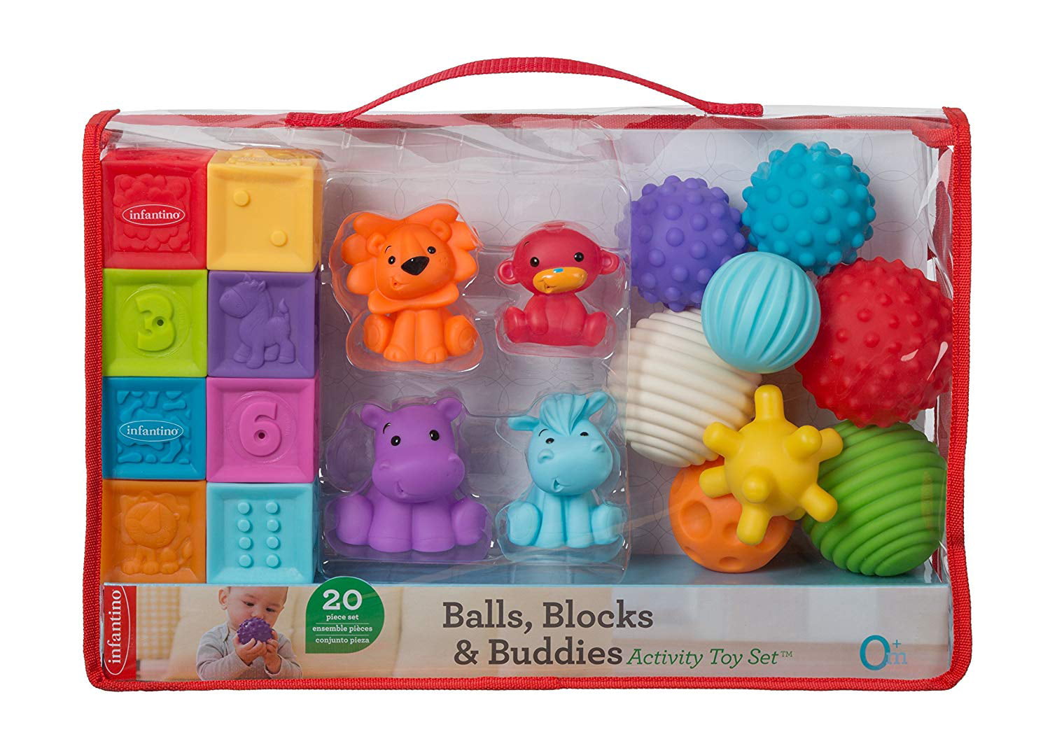 Infantino Blocks Balls and Buddies Activity Toy set 