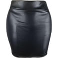 thumbnail image 4 of RuuTe Falda corta elástica para mujer Faldas tipo bolso, 4 of 5