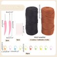 thumbnail image 2 of Kit de ganchillo con hilo. Incluye 2 ovillos de hilo, marcadores de puntos, agujas y ganchos. Proyecto de tejido DIY., 2 of 6