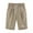 Khaki, variant on UAMVSH Cotton Linen Shorts for Women Knee Length Loose Shorts Elastic Waist Workout Shorts Summer Beach Short Pant