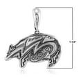 thumbnail image 7 of Sterling Silver Brown Genuine Leather Horse Pendant Necklace, 17-20 Inches, 7 of 7