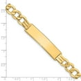 thumbnail image 3 of 14K Yellow Gold bracelet ID Curb 7 in 8 mm Link 8mm, 3 of 4