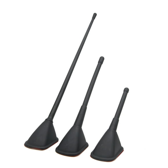 Unique Bargains 3 en 1 Voiture Noire Décorative Auto-Adhésive Toit Monter Antenne Factice Antenne