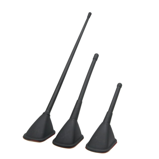 3pcs Pack de Antenas Decorativas de Techo para Coche Unique Bargains Color negro