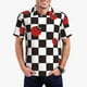 thumbnail image 1 of Balery Ladybugs Of Black And White Checkers Camisa Polo de Hombre con Estampado, de Manga Corta y Tejido Medio, Camisa Tipo Golf Polo-4X-Large, 1 of 6