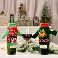 thumbnail image 6 of Christmas Wine Bottle Knitted Ugly Sweater Covers ,Bottle Cover Exquisite Wear Resistant Knitted Fabric Merry Christmas Lovely Wine Bottle Sweater for Home, 6 of 8